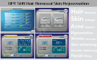 المزدوج قبضة IPL ليزر الشعر آلة إزالة نظام SHR للنساء / رجال