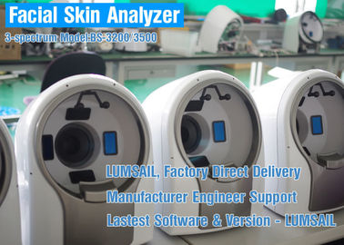 الأشعة فوق البنفسجية / ر الجلد الخفيف معدات تحليل للعناية بالبشرة مع 3: 4 نظام المعاينة