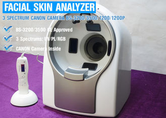 صورة ثلاثية الابعاد لبشرة الوجه آلة اختبار ، الجلد الماسح الضوئي آلة تحليل الأشعة فوق البنفسجية موافقة CE