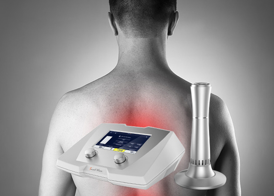 المحمولة شعاعي آلة العلاج بالموجات فوق الصوتية موجة صدمة العلاج الطبيعي لتشنج العضلات