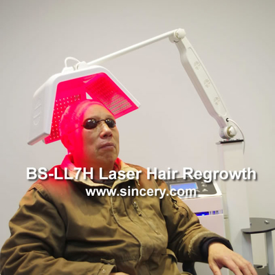 جهاز إعادة نمو الشعر بالليزر الاحترافي 650nm / 670nm طاقة طول الموجة قابلة للتعديل