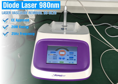 محمولة شاشة تعمل باللمس آلة إزالة 980nm الليزر لعلاج الدوالي / علاج حب الشباب