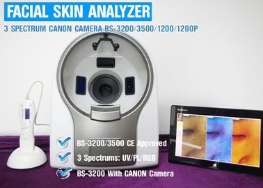 الأشعة فوق البنفسجية / ر الجلد الخفيف معدات تحليل للعناية بالبشرة مع 3: 4 نظام المعاينة