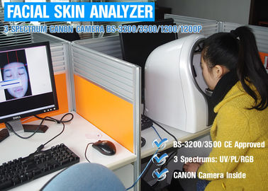 صالون تجميل استخدام آلة محلل بشرة الوجه ثلاثية الأبعاد 12 كجم الوزن 40 سم × 30 سم × 35 سم