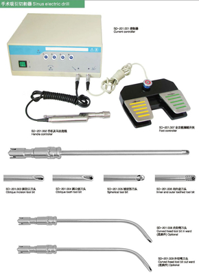 Microdebriders جهاز الأنف والأذن والحنجرة ماكينة الحلاقة الطبية نظام الحفر الكهربائي للجيوب الأنفية